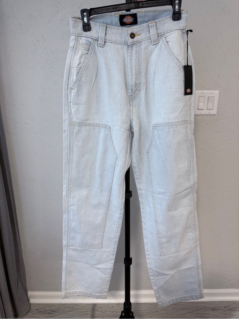 Dickies Women’s Light Wash Carpenter Jeans - Light Blue